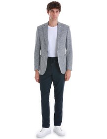 Resim Hatemoğlu Lacivert Comfort Fit Desenli Mono Yaka Klasik Ceket 14252024c001 436 Lacivert 