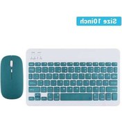 Resim Willowhaven Bluetooth Kablosuz Klavye Fare Set, Android İos Samsung Xiaomi Tablet İçin, İpad Uyumlu, Air Green, Korece Dil 