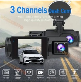 Resim Createtech 2/3lens Dash Cam Araba Kamerası Wi-fi 1080p Video Kaydedici Wifi Araba Dvr Ön Arka X01-no 