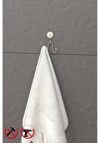 Resim Alper Banyo İris Krom Yapışkanlı Banyo Mutfak İkili Askılık - İster Yapıştır İster Montajla Çok Renkli 