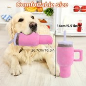 Resim Sevimli Isırma Dirençli Peluş Köpek Oyuncağı - Squeaker ve Diş Temizleme, %100 Polyester Çiğneme Oyuncak, Tüm Boyutlar İçin, Etkileşimli Diş Sağlığı & Zihinsel Uyarım, Dayanıklı Yavru ve Yetişkin Köpekler için, Oynak Tasarım, Pilsiz, Evcil Hayvanlar İçin Güvenli 