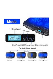Resim Tastech Laptop Cooler S-18 4 Fanlı Işıklı 17 Inç Uyumlu Laptop Sogutucu 