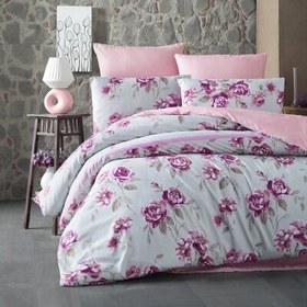 Resim Maxstyle Diamond Çift Kişilik Saten Nevresim Takımı Marcella 