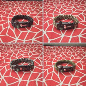 Resim 4 Renk Seçeneği Hayatta Kalma Bilekliği Pusula | Açık Hava Kamp Acil Durum Bandı, Ateş Başlatıcı Yok, Günlük ve Parti Etkinlikleri İçin İdeal 