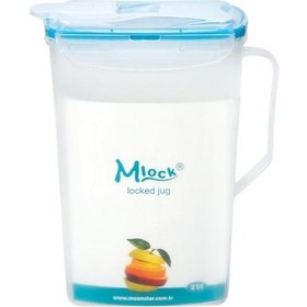 Resim Moonstar Kilitli Koku Geçirmez Sürahi 2 Litre Su-808 