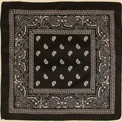 Resim 49.99cm Klasik Paisley Baskılı Bandana Vintage Kare Eşarp Trendy Mendil Cowboy Cowgirl Baş Sarıkları Turban 