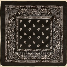 Resim 49.99cm Klasik Paisley Baskılı Bandana Vintage Kare Eşarp Trendy Mendil Cowboy Cowgirl Baş Sarıkları Turban 