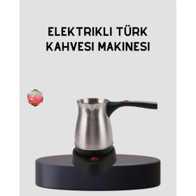 Resim Beruflic Elektrikli Türk Kahvesi Cezvesi 800W Kablosuz Döner Tabanlı 