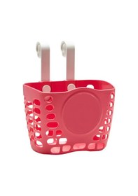 Resim Çocuk Bisikleti Askılı Plastik Ön Sepet Pembe 