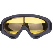 Resim Açık Hava Motosiklet Kayak Gözlükleri Darbelere Karşı Rüzgar Geçirmez Göz Koruma Gözlükleri Sarı 