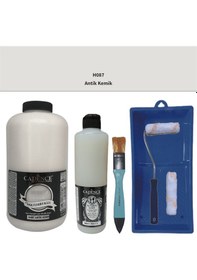 Resim Mobilya Boyası-cadence Multisurface H-087 Antik Kemik 2000ml Ultimate Vernik Mat 500ml Satenruloset Antik Kemik 