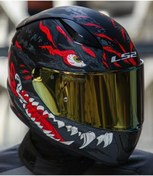 Resim LS2 Rapıd 2 Kaıju Fullface Motosiklet Kaskı Gold Camlı 