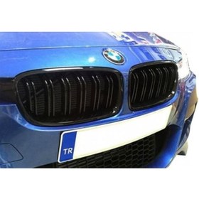 Resim Bmw F30 Ön Panjur Böbrek M3 F80 Model Piano Black Logosuz 