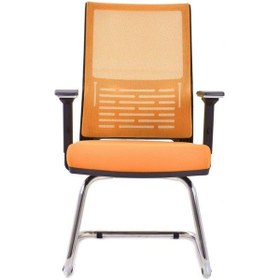 Resim Dekormila Carina Turuncu Fileli Misafir Koltuğu Ofis Koltuğu Turuncu 