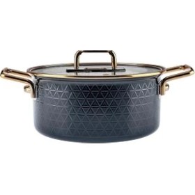 Resim AyrStore Kristal Emaye Granit Antrasit Ind 14 Prç Çeyiz Set 