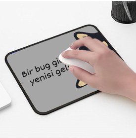 Resim Bug Gider Tasarımlı 33x28 Cm Mousepad Kaymaz Taban Rahat Konforlu Mouse Pad 