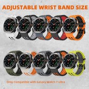Resim 1pc Silikon Spor Kayışı için for samsung for galaxy Watch 7 Ultra, 47mm, Su Geçirmez, Yumuşak Okyanus Tasarımı, Nefes Alabilir, Ter Kanaması, Non-Sticky, Ayarlanabilir Değiştirme Bantı Erkek ve Kadınlar için 