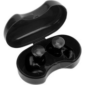 Resim Çocuklar Ve Yetişkinler İçin Su Geçirmez Toz Geçirmez Spiral Silikon Kulak Tıkacı Yüzme Aksesuarları Siyah 