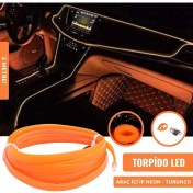 Resim Çarşıhan Torpido LED Ip Neon Işıklı Dekoratif Turuncu 2 Metre 