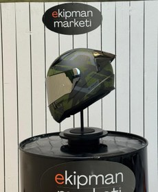 Resim LS2 Rapid2 Thunder Birds Mat Yesil Full Face Kask 