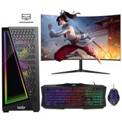 Resim Izoly ST999366 i5-4570 16 GB 256 GB SSD RX580 8 GB 24" Free Dos Masaüstü Oyuncu Bilgisayarı 