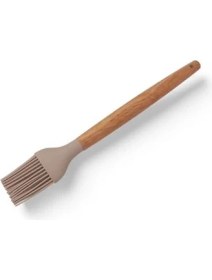 Resim Storemax Bambu Saplı Silikon Fırça, Bambu Uzun Silikon Yağ ve Yumurta Fırçası 27CM 3 Renk Seçenekli (Taba) 