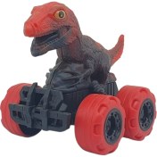 Resim Sürtmeli Dinazor Arabalar cm - H-20 - T-Rex - Kırmızı 