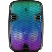 Resim Mikado MD-BT609 Siyah Kablosuz Mikrofonlu Bluetooth Hoparlörü 
