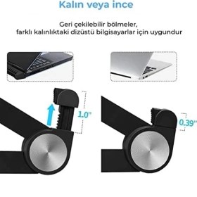 Resim Storemax Bix X1 Laptop Sehpası, Katlanabilir, Tablet Sehpası, Alüminyum Alaşım, Online Sınıf Çalışması, Duruşu Iyileştirme, Isı Dağılımı, iPad ve 10-15,6 Inç Olan Tüm Cihazlar ile Uyumlu. Beyaz 