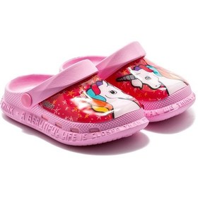 Resim Twigy Unıcorn Çocuk Sabo Terlik Pembe 22/29 DD1007 Pembe 