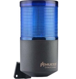Resim MUCCO 1 Katlı Kuru Kontaklı Döner Buzzer Işıklı Kornalar Snt-k7013-d1-40-260v Ac - Dc - Mavi 