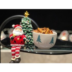 Resim Yeni Yıl Temalı Dekorlu Kase Çerezlik Meggdecor 