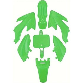 Resim Tongdashop Crf50 Xr50 50cc Çin Cross Motosiklet İçin 7 Parça Plastik Fairing Kiti Green 