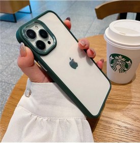 Resim Socase Iphone 12 Uyumlu Luna Case Krom Çerçeveli Premium Kılıf 