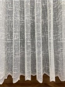 Resim Katyonik Desen, Pilesiz Düz Dikim, Ekstrafor Büzgü, Tül Perde, Tek Kanat, 50391EKSTRFR, 210 x 260 