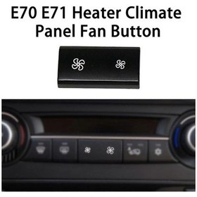 Resim Klima Kontrol Anahtarı Tamiri Araba Stili E70 E71 Isıtıcı İklim Paneli Fan Düğmesi X5 X6 Mengxi Siyah 