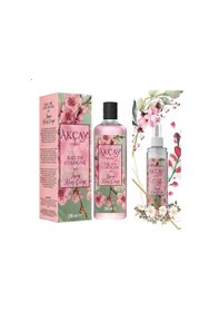 Resim Akçay Japon Kiraz Çiçeği Cam Şişe Kolonya 250 ML + Sprey Kolonya 150 ML 