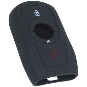 Resim Kontak Anahtar Kumanda Koruyucu Kılıf Silikön 3 Tuş Siyah Opel Astra K 