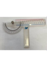 Resim Çizim Cetveli Açıölçer / T Cetvel / Cetvel 3 Ü Bir Arada Şeffaf 