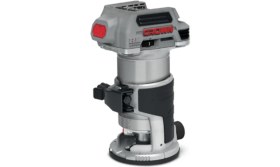 Resim Crown Li-Ion Akülü Formika Tıraşlama 20V-SOLO CT26010HX Kömürsüz Motorlu Bakır Sargılı Şarjlı El Frezesi 