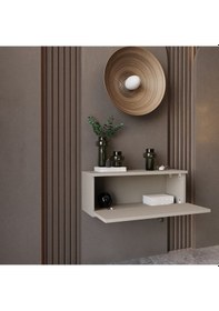 Resim Melura Home Melura Dresuar %100 Mdf Kapaklı Duvara Monte Kumtaşı 