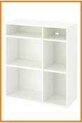 Resim Alony Home Vihals Kitaplık 95 X 37 X 90 Cm Beyaz 