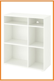 Resim Alony Home Vihals Kitaplık 95 X 37 X 90 Cm Beyaz 