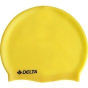 Resim Delta Silikon Bone Deluxe Yüzücü Havuz ve Deniz Bonesi Düz Renk Açık Sarı Çok Renkli 