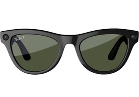 Resim Ray-Ban Meta Skyler Kameralı Yapay Zekalı Akıllı Gözlük Shiny Black G-15 Green 52 Beden 