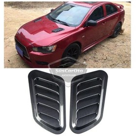 Resim Universal Karbon Kaput Üstü Havalandırma Izgarası Venti Scoop 2Li 