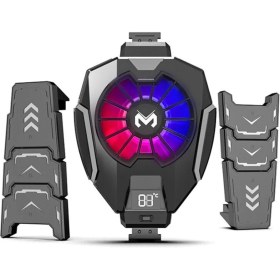 Resim MEMO DL05 Dijital Göstergeli RGB Led Işıklı Gamer Oyuncu Telefon Ve Tablet Soğutucu 
