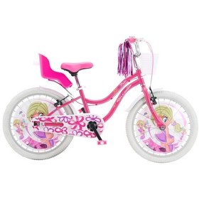 Resim Salcano Muki 16 Jant Kız Çocuk Bisikleti V Fren Aksesuarlı Sepetli Pudra Pembe Beyaz - Pembe 
