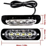 Resim 12W 4 Ledli Kırmızı Fonksiyonlu Çakar Led 