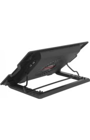 Resim Frısby FNC-35ST 14CM Fan, 10"-17" Notebook Soğutucu, 5 Kademeli Stand, Mavi Ledli (Siyah) 